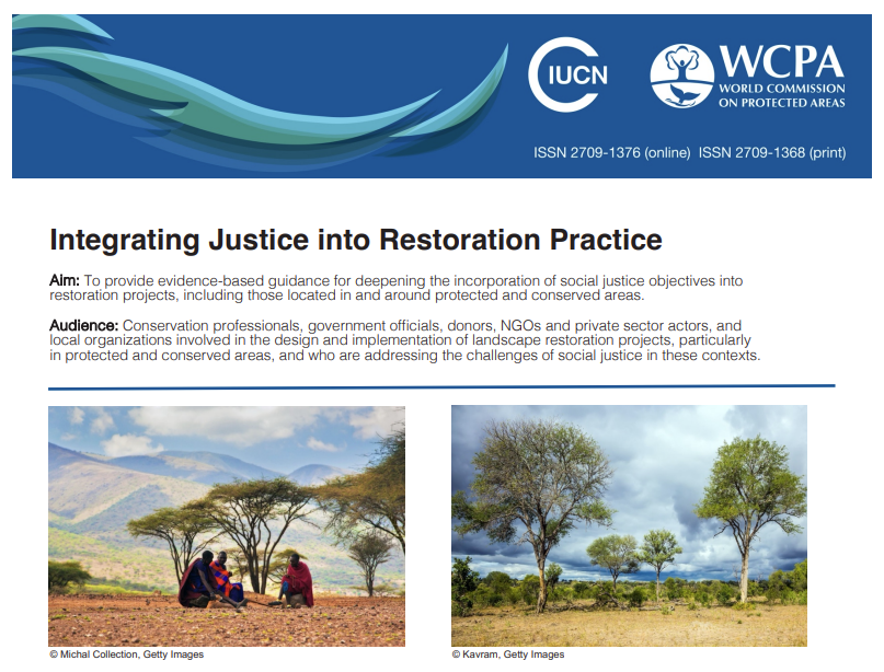 IUCN WCPA Justice Technical Note Cover